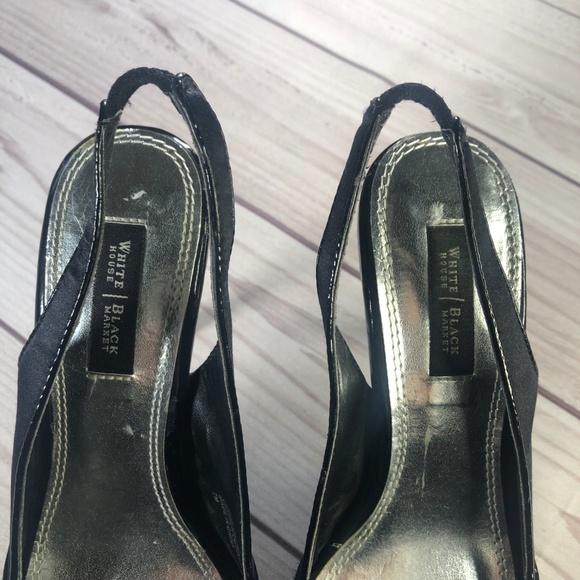 WHBM Heels open-toe sling back Size 7 - Picture 5 of 6